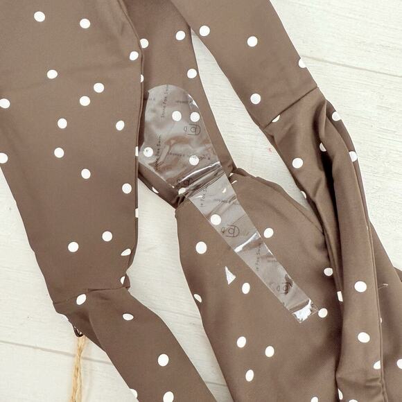 Free People Stone Fox Swim Roca Bikini Bottom Size S Terra Dot Brown Surf Beach - Picture 9 of 13